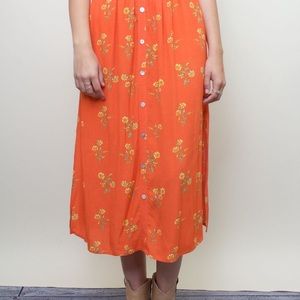 NWT Minkpink midi skirt “Honey Blossom”